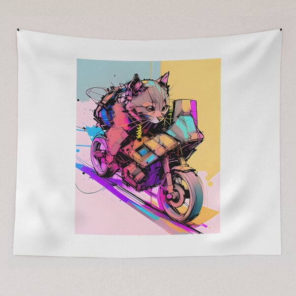 Item preview, Cool Cat on a Bike designed and sold by CJMarchese.