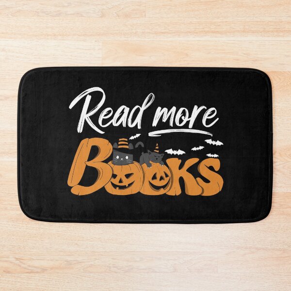 Item preview, Read More Books, Funny Halloween Black Cats and Pumpkins designed and sold by Ridaelb.