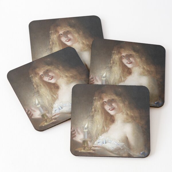 Item preview, A Young Lady Lit by Candlelight - Léon-François Comerre designed and sold by tvdlovership.