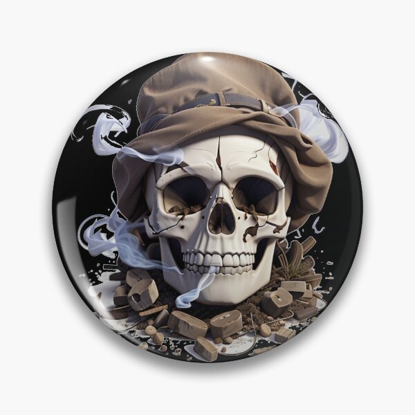 Item preview, Skull Smoking Joint designed and sold by TrendyPalette.