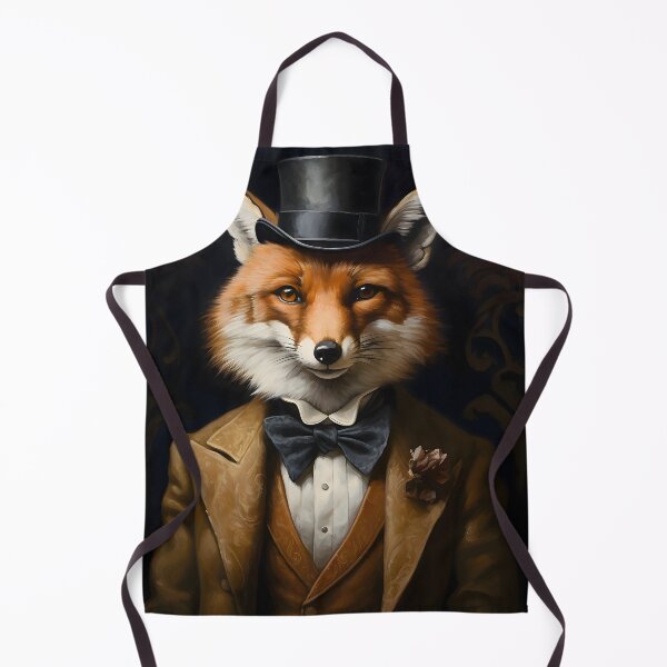 Item preview, Dapper Fox Portrait Art designed and sold by ConfettiSkyArt.