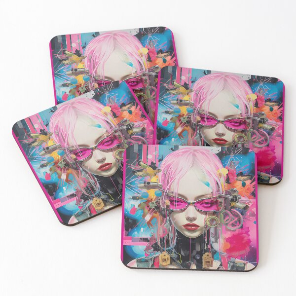 Item preview, Neon Visions: GlamCyber Femme designed and sold by TriarArt.