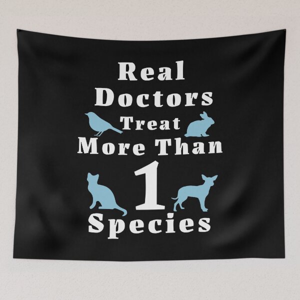 Item preview, Real Doctors Treat More Than One Species. Funny Veterinarian T-shirt designed and sold by PMCreative.