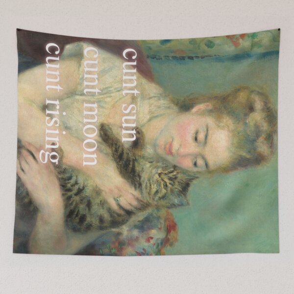 Item preview, cnt astrology signs renaissance cat painting  designed and sold by staticc.