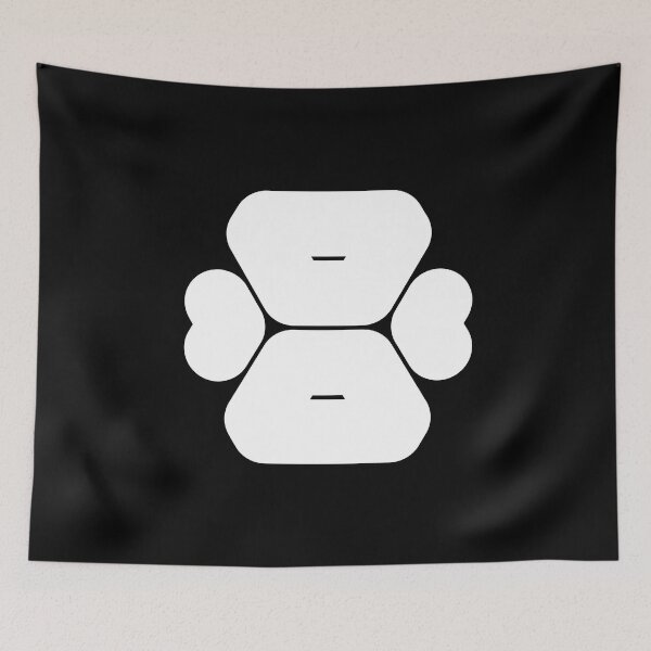 Item preview, Abstract hexagonal geometric: White Number Eight (8) designed and sold by SnedLab.