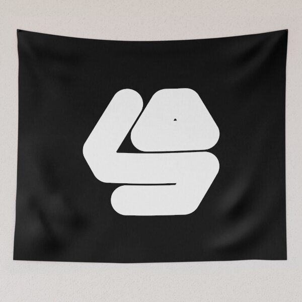 Item preview, Abstract hexagonal geometric: White Number Nine (9) designed and sold by SnedLab.