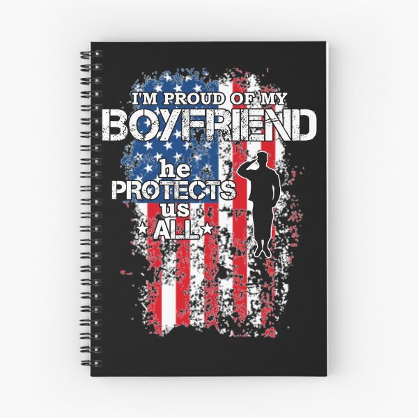 Item preview, Proud My Boyfriend Protects Us All Shirt Veteran Gear designed and sold by DynamicDesign.