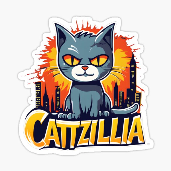 Vista previa del artículo con la obra «Catzilla», diseñado y vendido por isurudinushaper.
