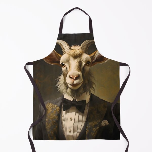 Item preview, Dapper Goat Portrait Art designed and sold by ConfettiSkyArt.