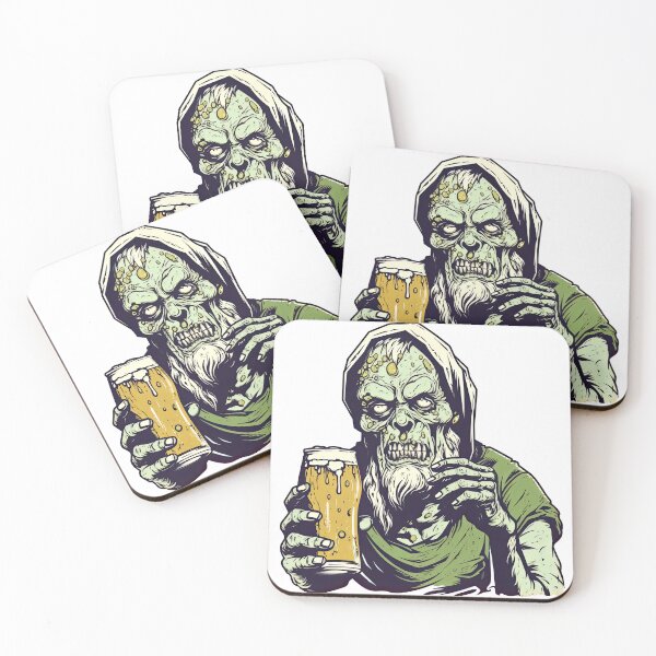 Item preview, happy halloween zombies party with beer designed and sold by torapril .pod@gmail.com.