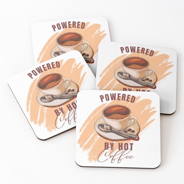 Item preview, POWERED BY COFFEE designed and sold by Graphic RT  designer.