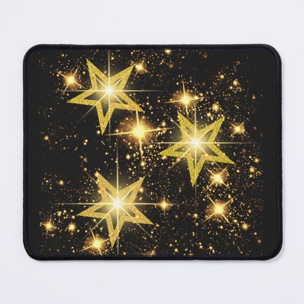Item preview, Celestial Nights - Black T-Shirt and more with Golden Stars designed and sold by TeeAauthenticF.