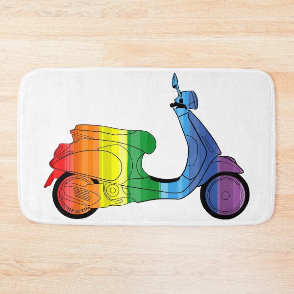 Artikelvorschau, Klassische Motorroller-Regenbogenfarben entworfen und verkauft von HobbyBook.