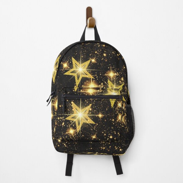 Item preview, Celestial Nights - Black T-Shirt and more with Golden Stars designed and sold by TeeAauthenticF.