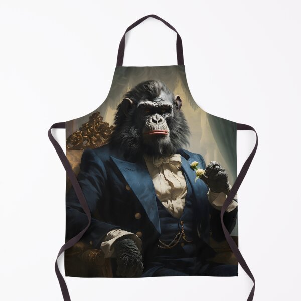 Item preview, Dapper Gorilla Portrait Art designed and sold by ConfettiSkyArt.