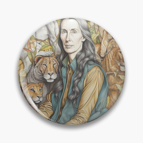 Item preview, Jane Goodall scientist designed and sold by ComicsFactory.