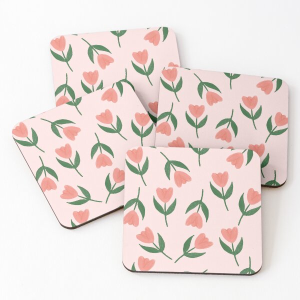 Item preview, Pink Tulip Pattern designed and sold by designs delight.