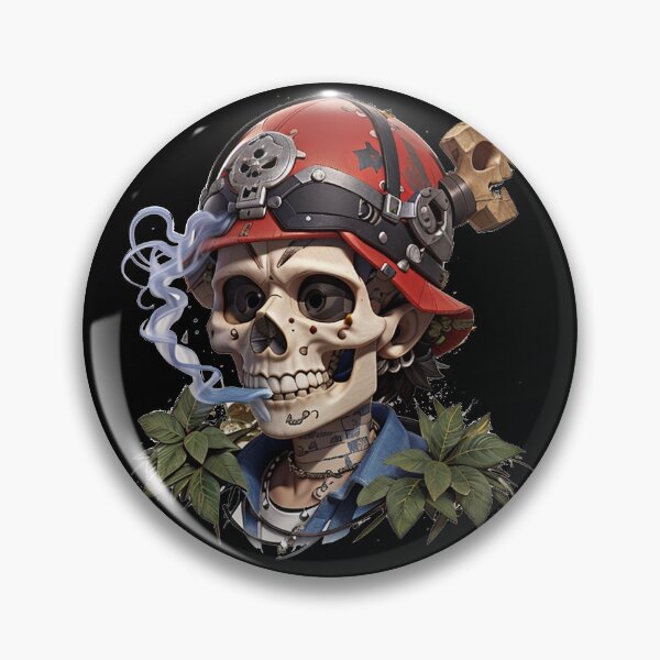 Item preview, Skull Smoking Joint designed and sold by TrendyPalette.