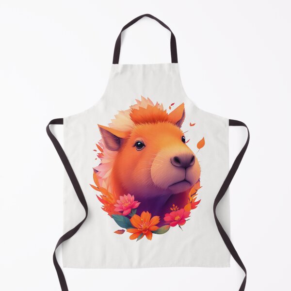 Item preview, Capybara Bliss amidst Blossoms designed and sold by Bulbuc.