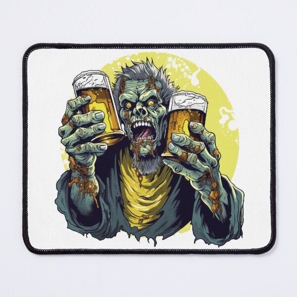 Item preview, drunk cartoon zombies enjoying beer on halloween designed and sold by torapril .pod@gmail.com.