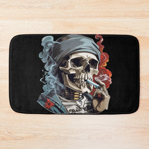 Item preview, Skull Smoking Joint designed and sold by TrendyPalette.