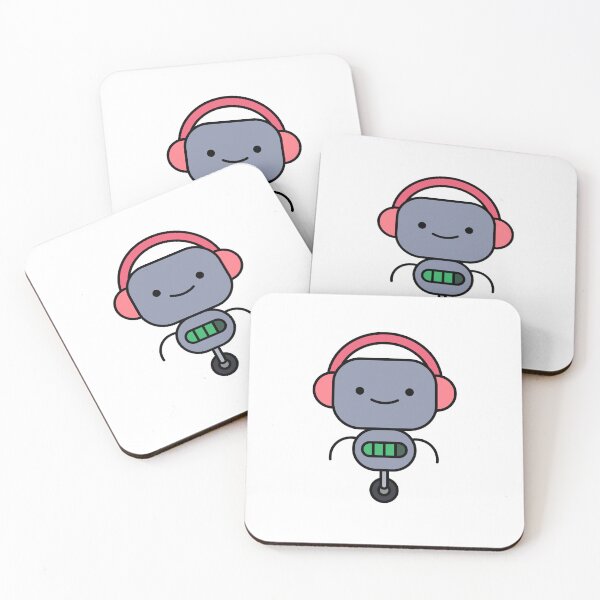 Item preview, Happy Lil Robot designed and sold by SideQuestDoodles.