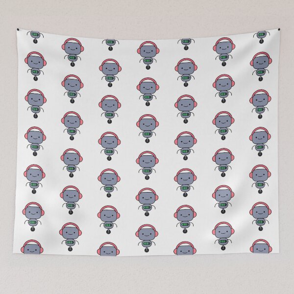 Item preview, Happy Lil Robot designed and sold by SideQuestDoodles.