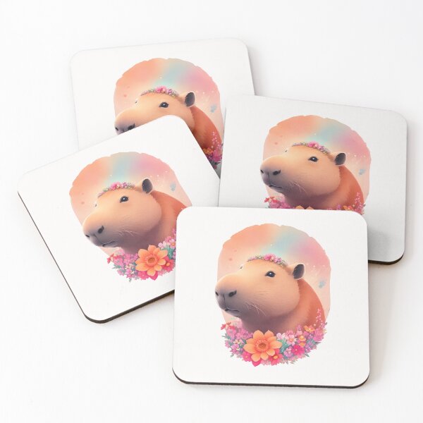 Item preview, Tranquil Capybara Among Blossoms designed and sold by Bulbuc.
