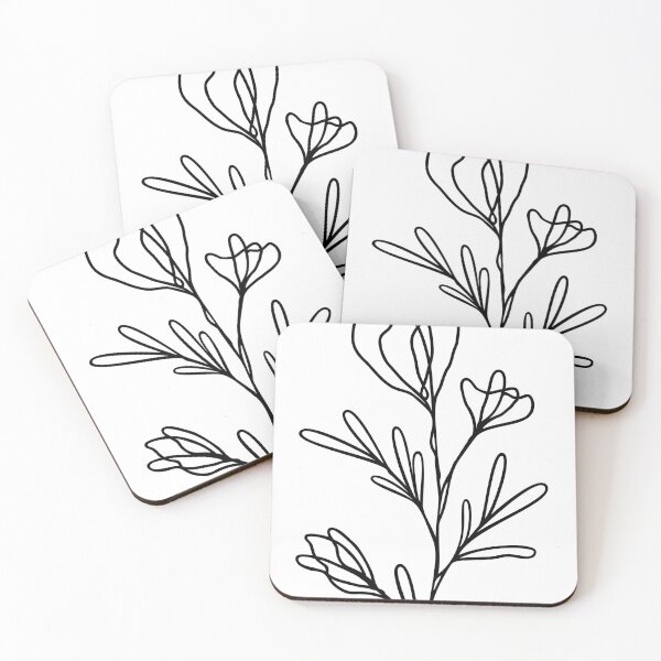 Item preview, Wildflower Botanical Line Art | Elegant Floral Leaf Design designed and sold by RachelFCreative.
