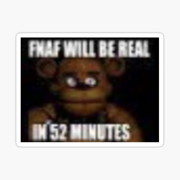 Vista previa del artículo con la obra «FNAF SERÁ REAL», diseñado y vendido por papa-zoinks.