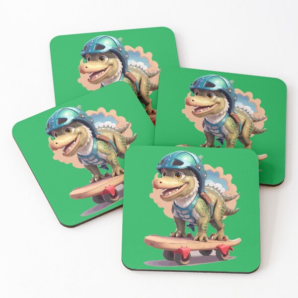 Item preview, dinosaur on skates designed and sold by Lion-ZG21.