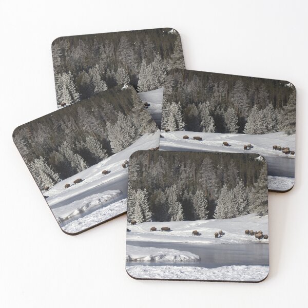 Item preview, Bison on the Madison River. Yellowstone designed and sold by Gilby-Designs.