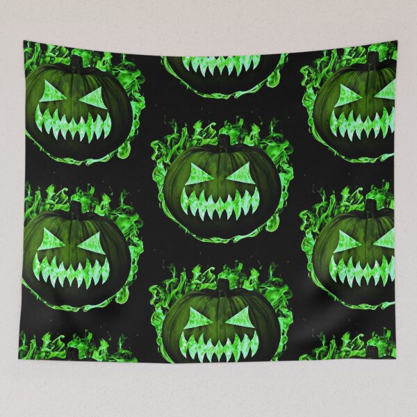 Item preview, Green flaming pumpkin designed and sold by FlowerandDesing.