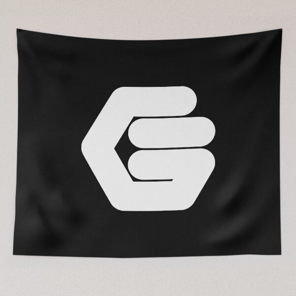 Item preview, Abstract hexagonal geometric: White Uppercase Letter G designed and sold by SnedLab.