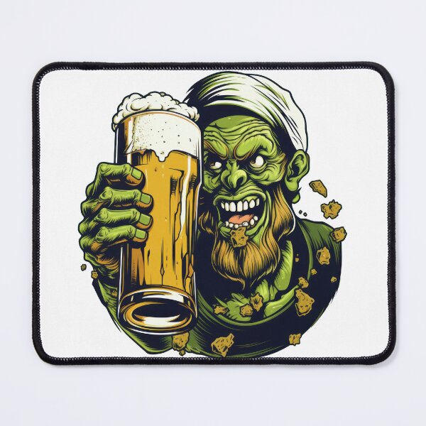 Item preview, Partying Cartoon Zombies with Beer on Halloween designed and sold by torapril .pod@gmail.com.