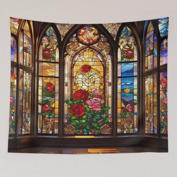 Item preview, Stained Glass Roses Gallery - Surreal Art designed and sold by Delerat7.