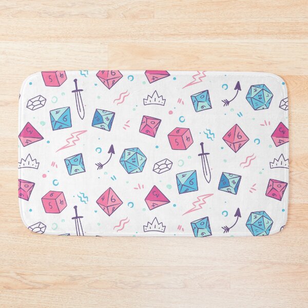 Item preview, D&D Dice Pattern Cute Pastel Colors designed and sold by sunburstrpg.