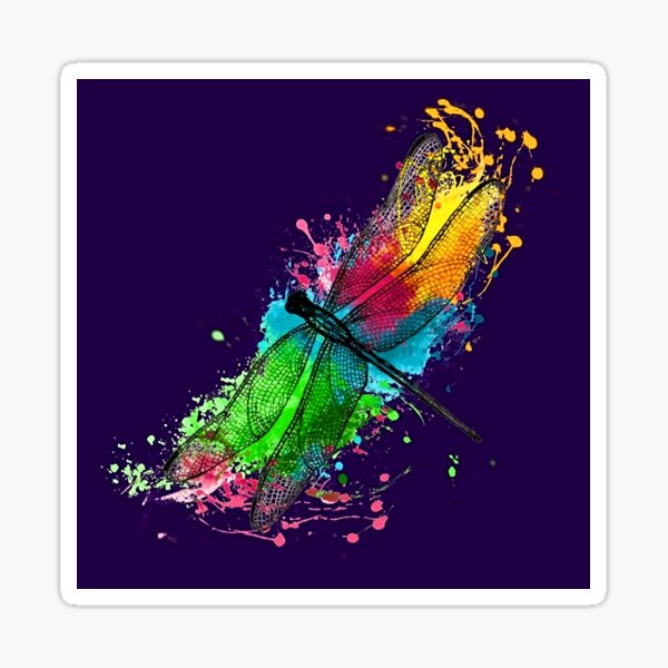 Item preview, Watercolour Dragonfly - deep purple designed and sold by Calinselene.