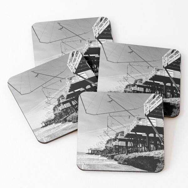 Item preview, Fishing Huts near La Rochelle designed and sold by Fire In The Sky Designs.