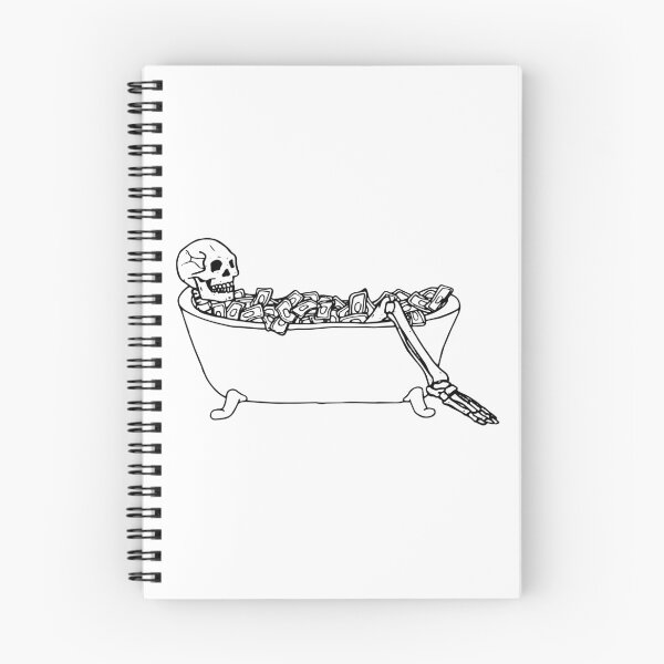Item preview, Skeleton in bathtub filled with money, captionless designed and sold by kougan.