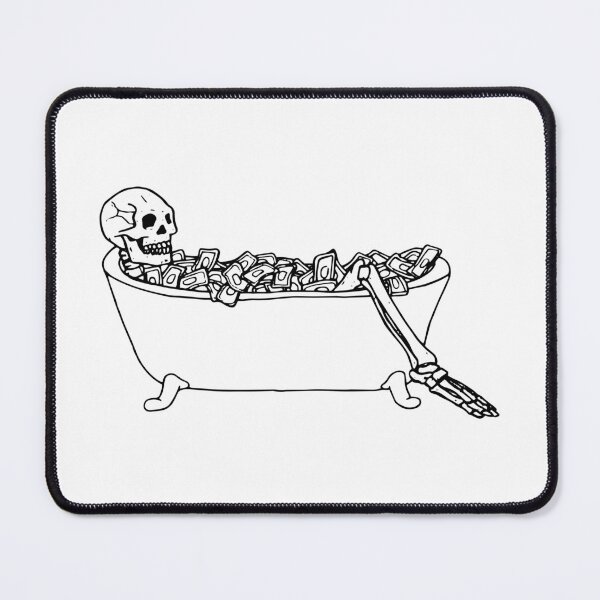 Item preview, Skeleton in bathtub filled with money, captionless designed and sold by kougan.