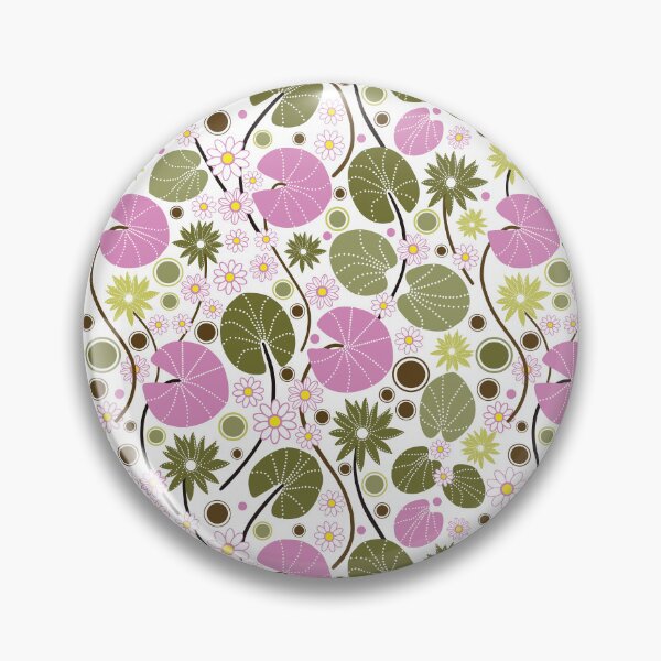 Item preview, Water Lilies Pink/Green/Yellow designed and sold by Tevi Woehl.