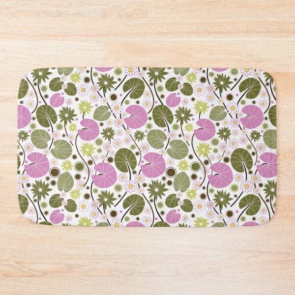 Item preview, Water Lilies Pink/Green/Yellow designed and sold by Tevi Woehl.