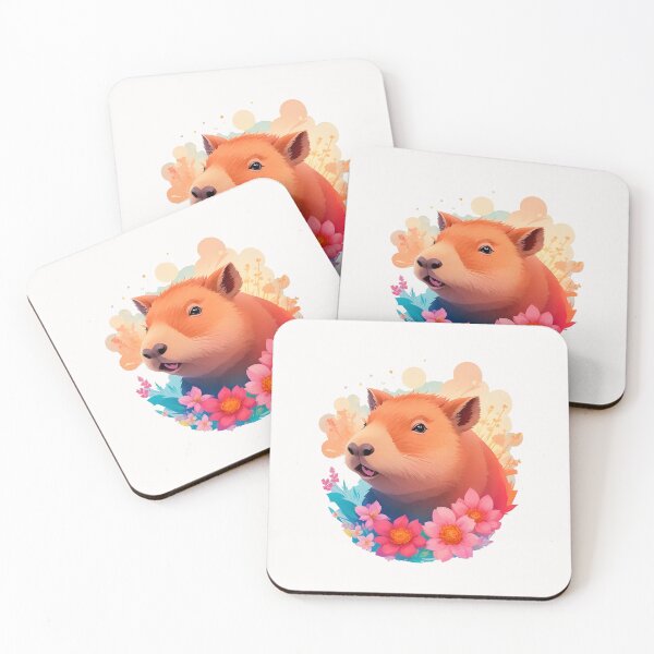 Item preview, Capybara Amidst a Floral Symphony designed and sold by Bulbuc.