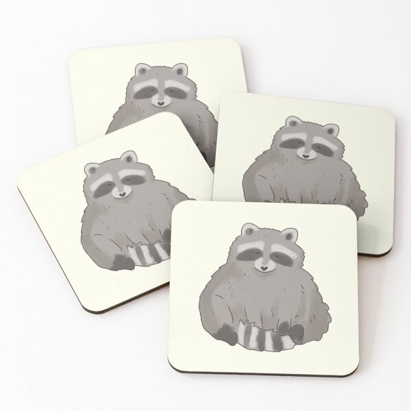 Item preview, Clubby raccoon art  designed and sold by Mayarart.