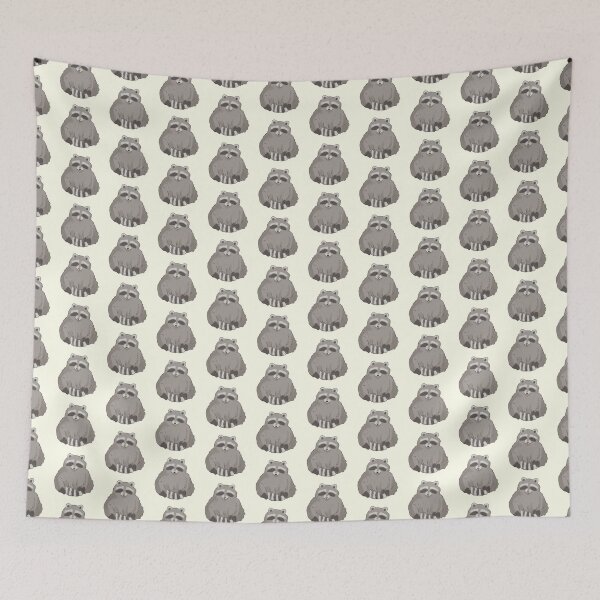 Item preview, Clubby raccoon art  designed and sold by Mayarart.