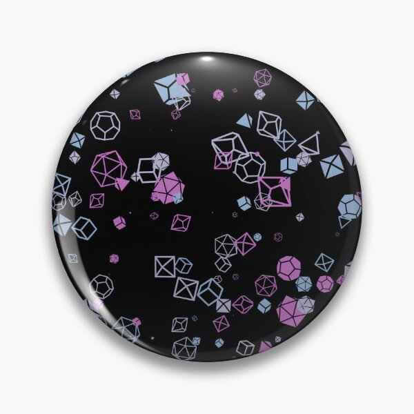 Item preview, Dice Hoard - Black background with Pink, Blue and Lavender dice designed and sold by AvengingSassy.