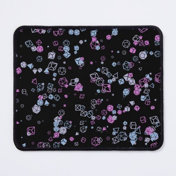 Item preview, Dice Hoard - Black background with Pink, Blue and Lavender dice designed and sold by AvengingSassy.