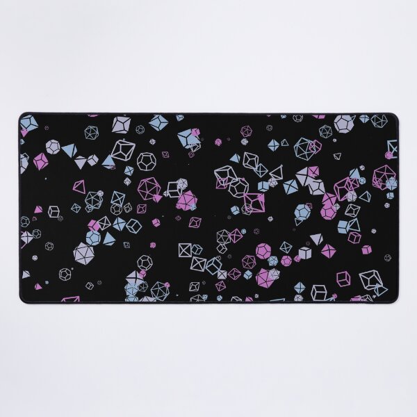 Item preview, Dice Hoard - Black background with Pink, Blue and Lavender dice designed and sold by AvengingSassy.