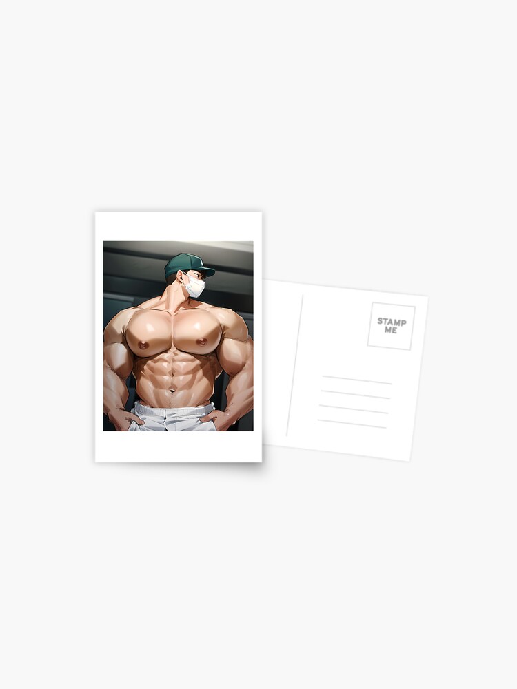 Muscular Anime Boy Poster for Sale by baraclub